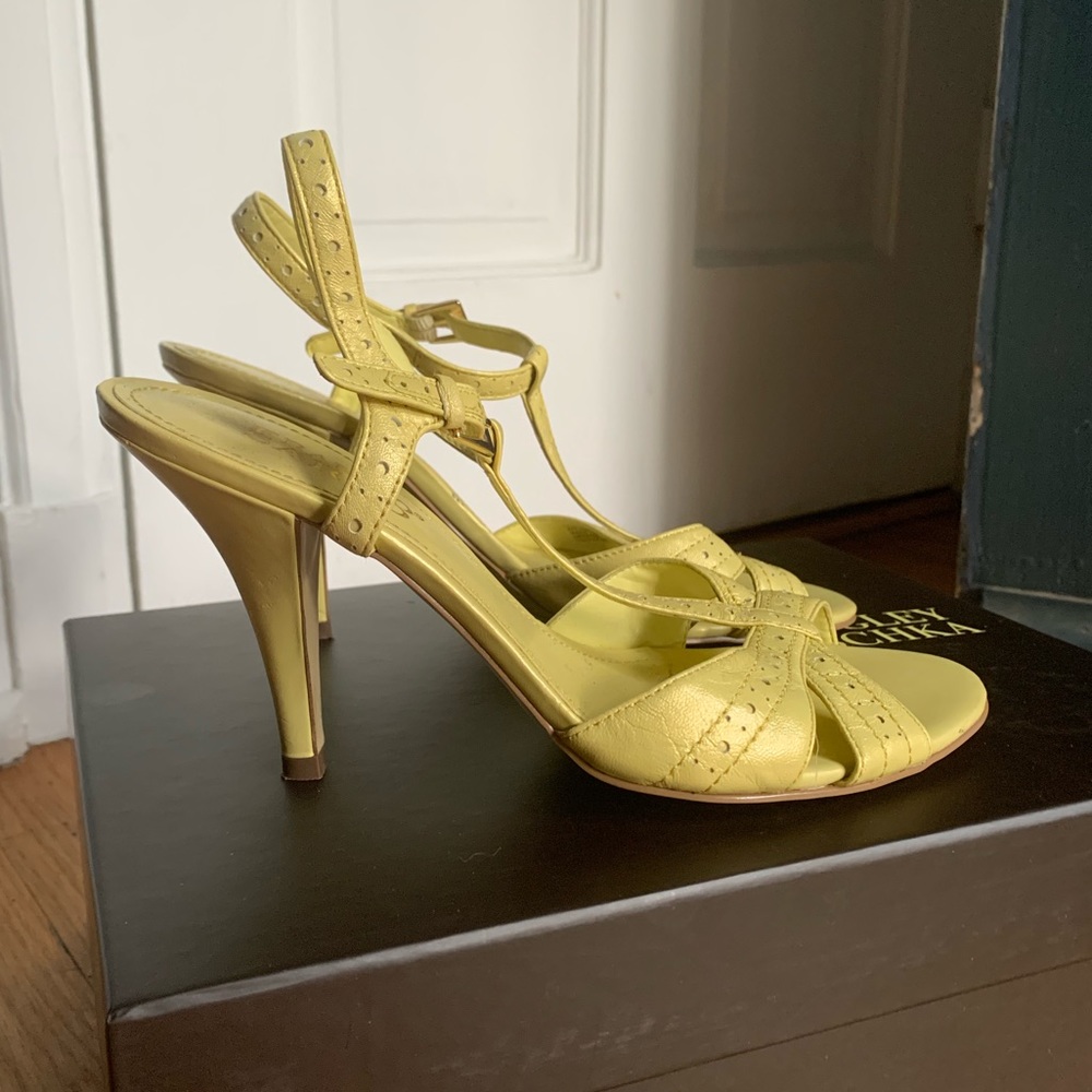 Franco Sarto - Yellow Heels size 7.5